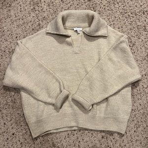 Topshop cream sweater
